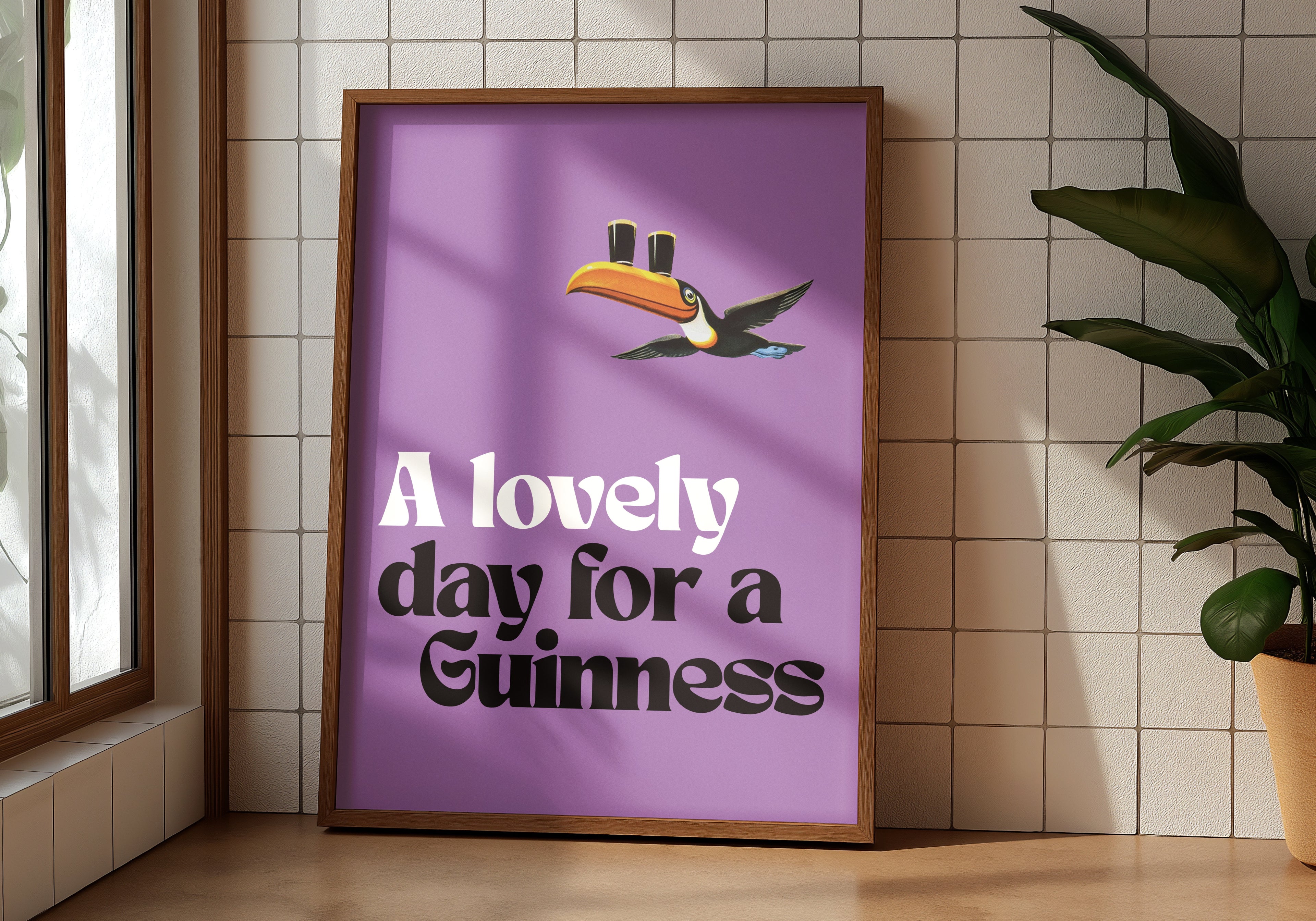 Lovely Day For A Guinness - Purple