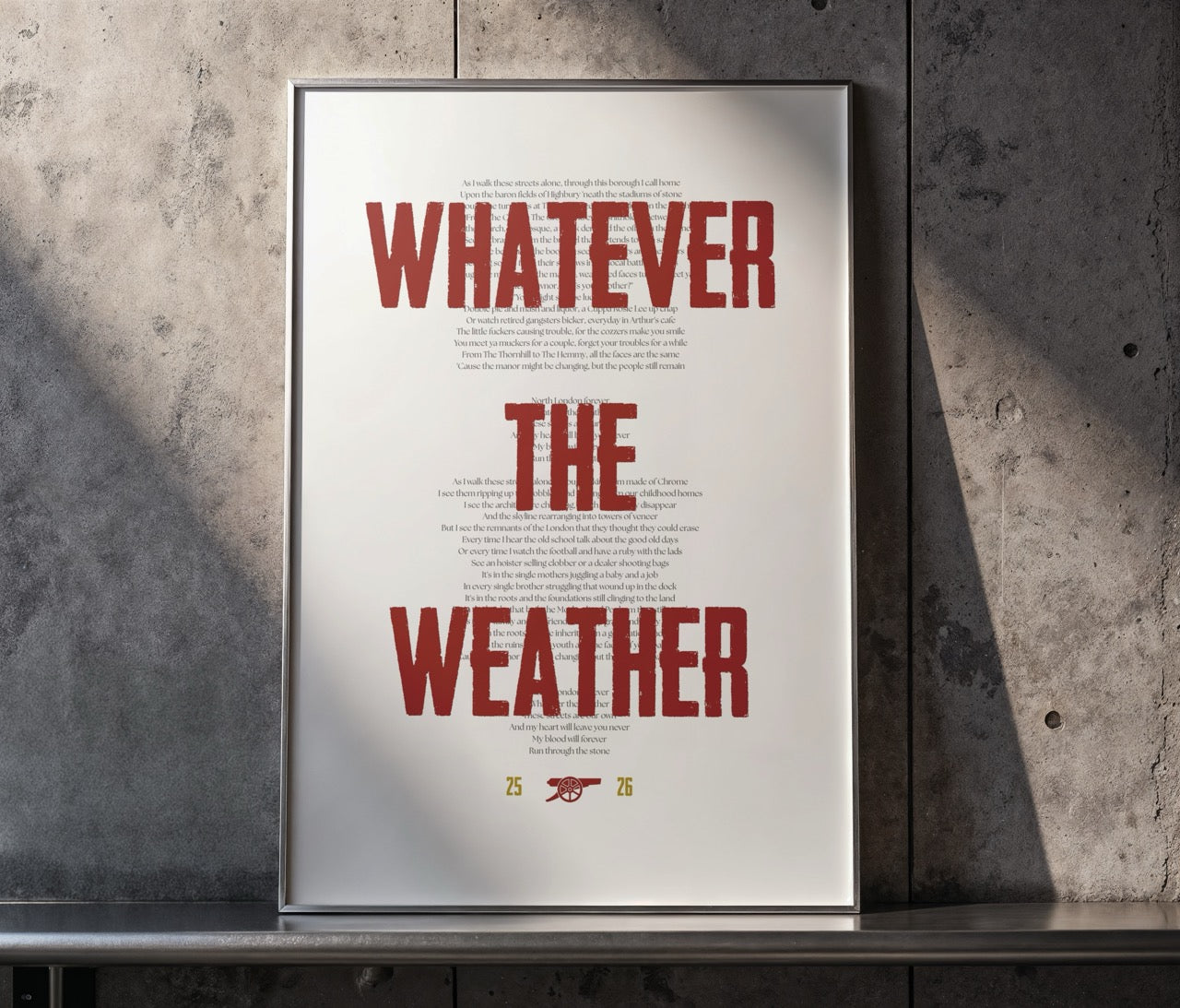 Arsenal - Whatever The Weather 25/26