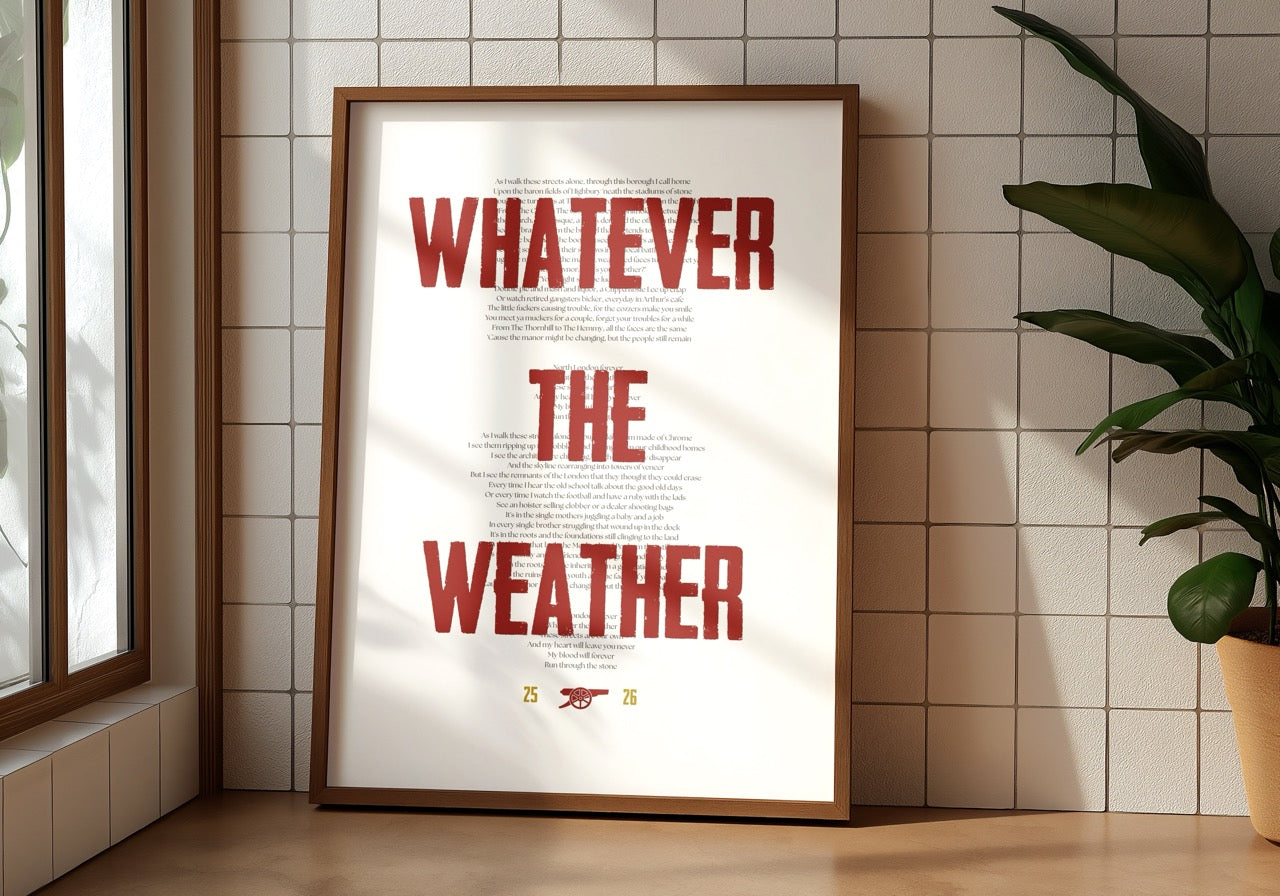 Arsenal - Whatever The Weather 25/26